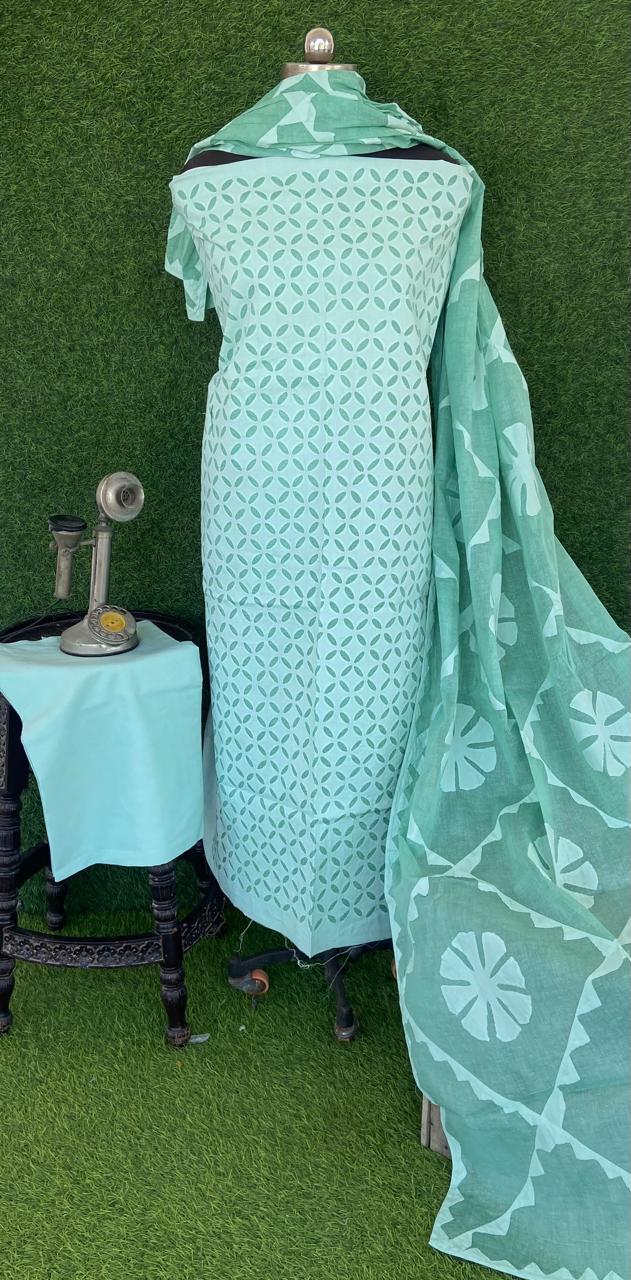Applique work cotton suits