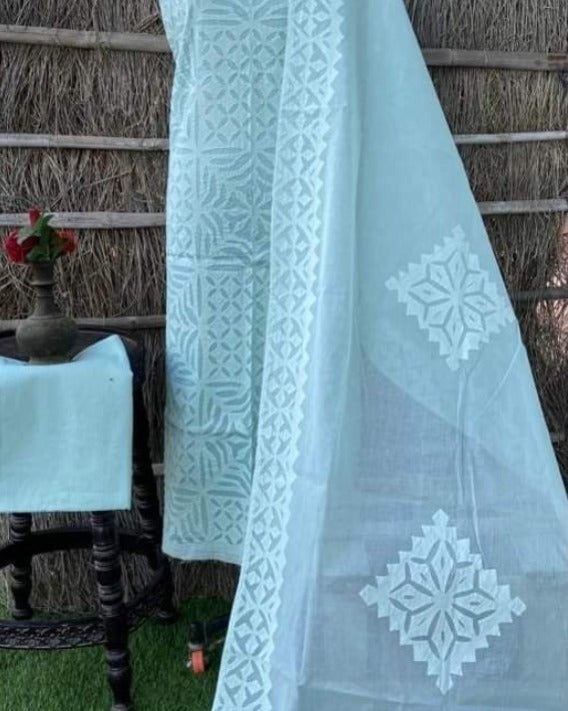 Applique work suits 